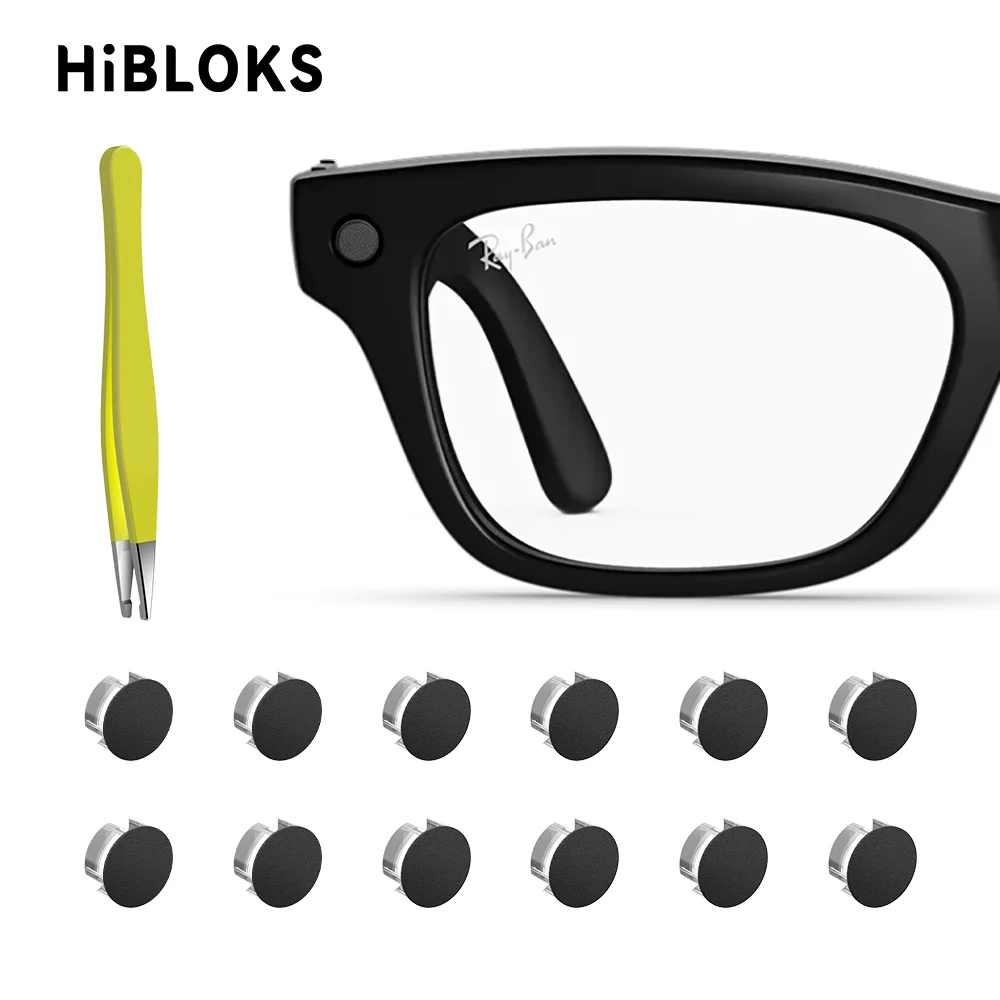 HIBLOKS – autocollants LED anti-éblouissement pour lunettes intelligentes Ray-Ban Meta Blayzer Optics RW7001 Scriber RW7002 (Gen 2), accessoires pour lunettes intelligentes