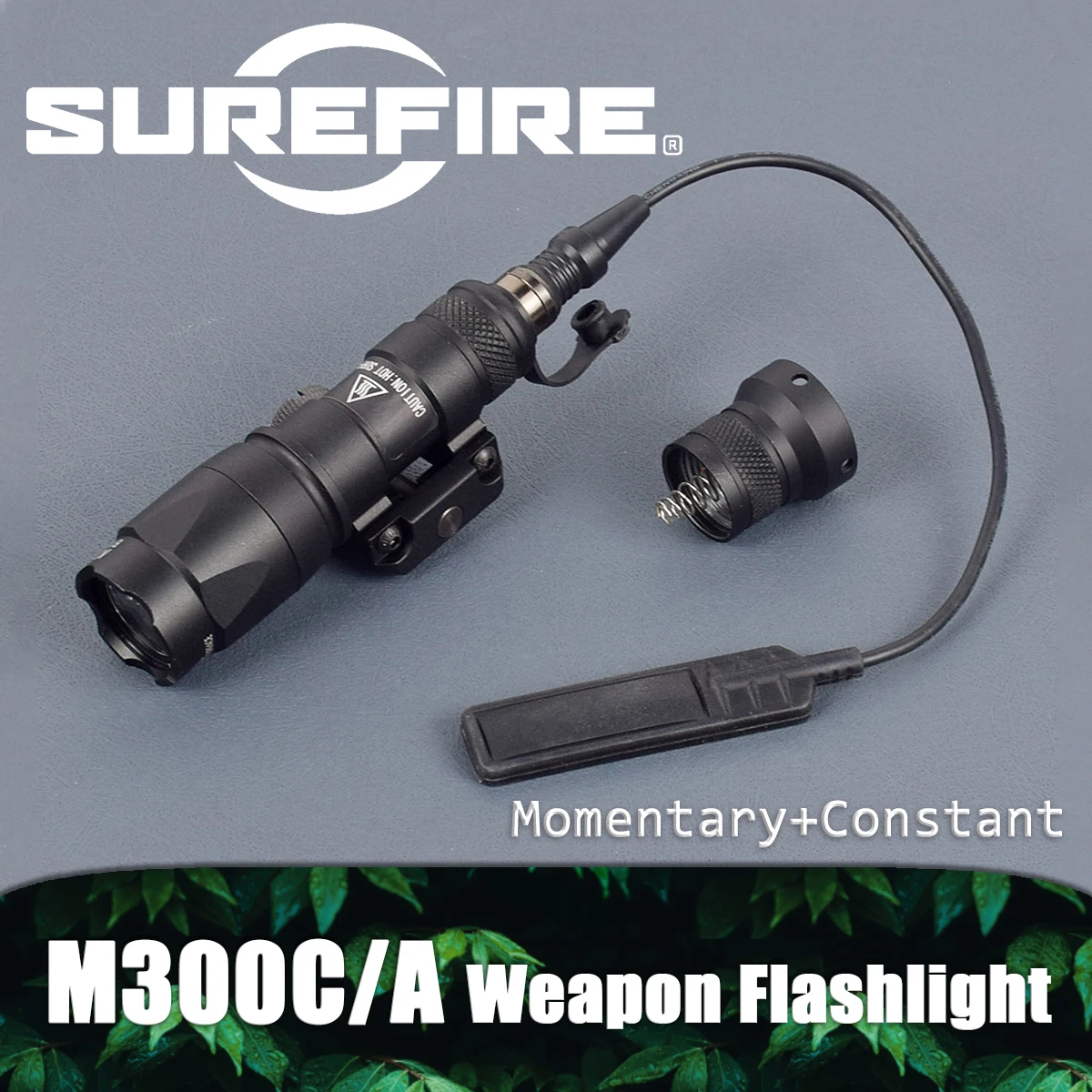 

Airsoft Surefire M300C M300A Flashlight Fit 20MM Rail MLOK Mount KEYMOD Base Tactical Hunting Weapon M300B Scout LED Gun Light