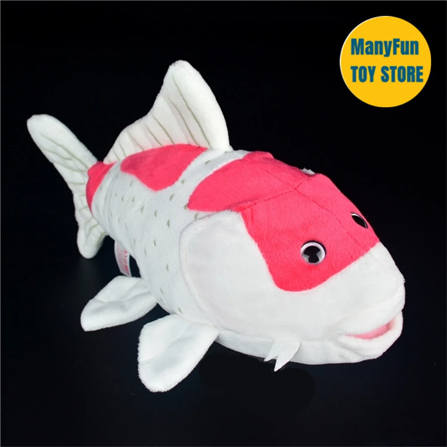 Koi Fish High Fidelity Anime Cute Plushie Fancy Carp Plush Toys Lifelike Animals Simulation Stuffed Doll Kawai Toy For Kids