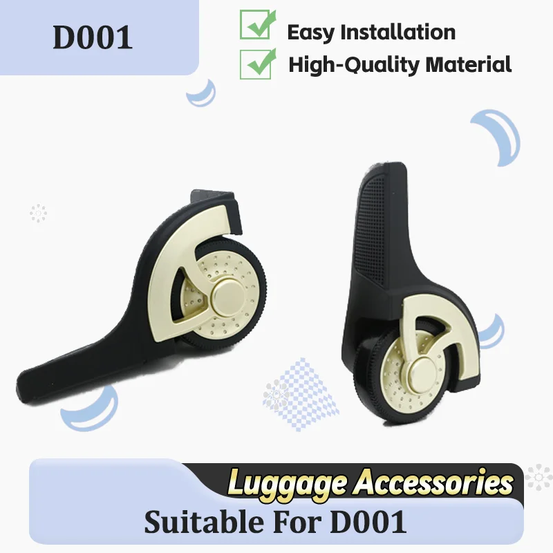 

For D001 Luggage Accessories Vertical Wheels, Reinforced Silent and Wear-Resistant Compatible with Most Suitcases
