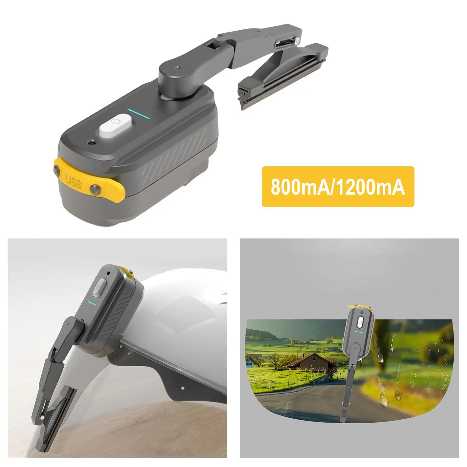 

Motorcycle Helmet Electric Wiper Fit Visor Accessories Parts