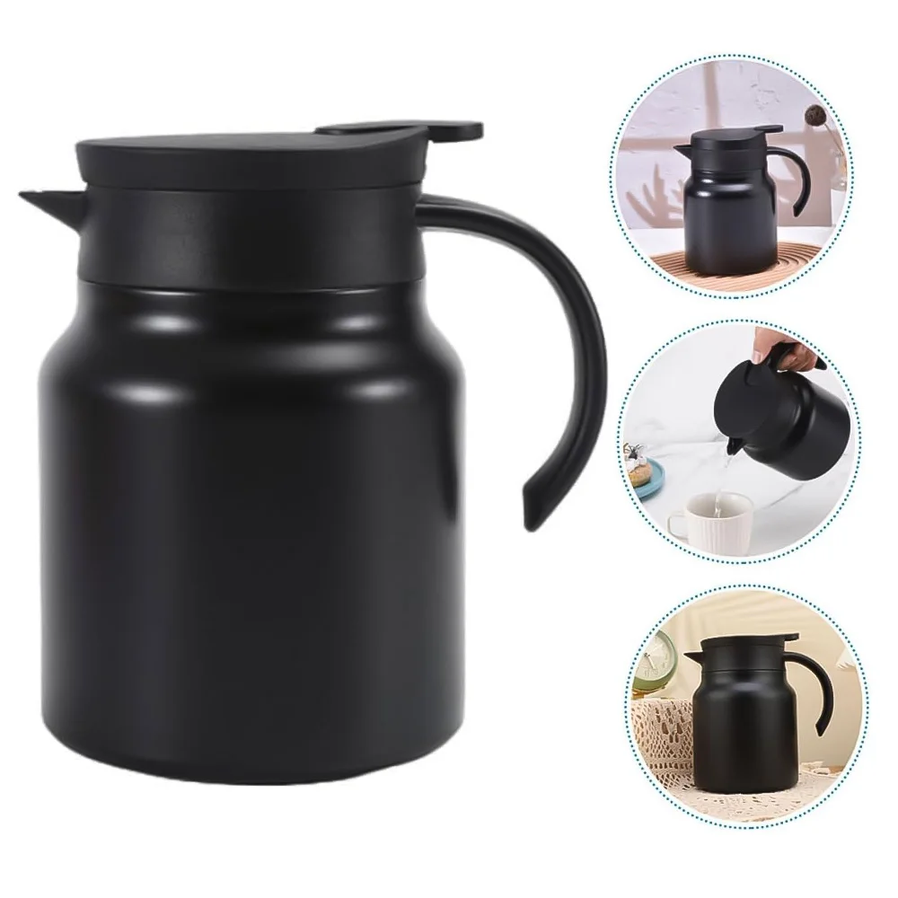 Thermoskanne 1000ML Große Kapazität Isolierter Wasserkrug mit Abnehmbarem Teesieb 316 Edelstahl Kaffeekannen