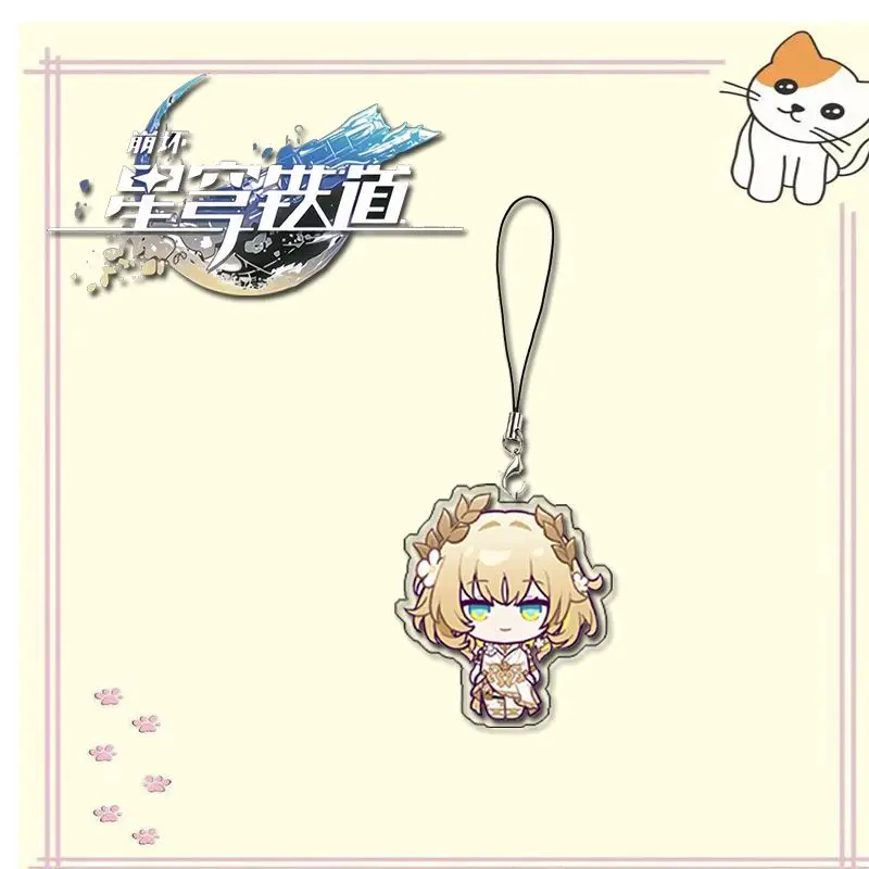 Honkai:Star Rail Phainon Chrysos Heirs Acrylic Lanyard For IPhone/Xiaomi/Huawei Mobile Phone Case Keychain KeyChain Cover Hang
