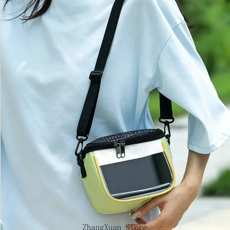 Small-Profile Small Pet Travel Bag with Over-Shoulder Carry, Portable Bag for Routine Transport, Nearby Travel, and Owner 3XUF