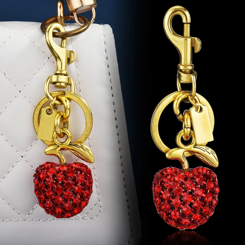 

Metal Keychain Cute Fruit Apple Key Ring Pendant Bag Accessories Women's Jewelry Accessories Gift 2025