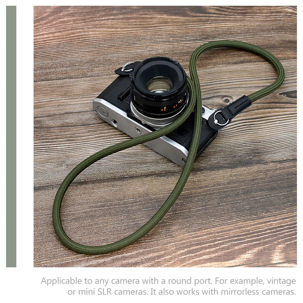 

1pc Camera Neck Strap Wear-Resist Polyester Safety Lanyard For Mirrorless Vintage Mini Cameras Anti-Theft Secure Carry