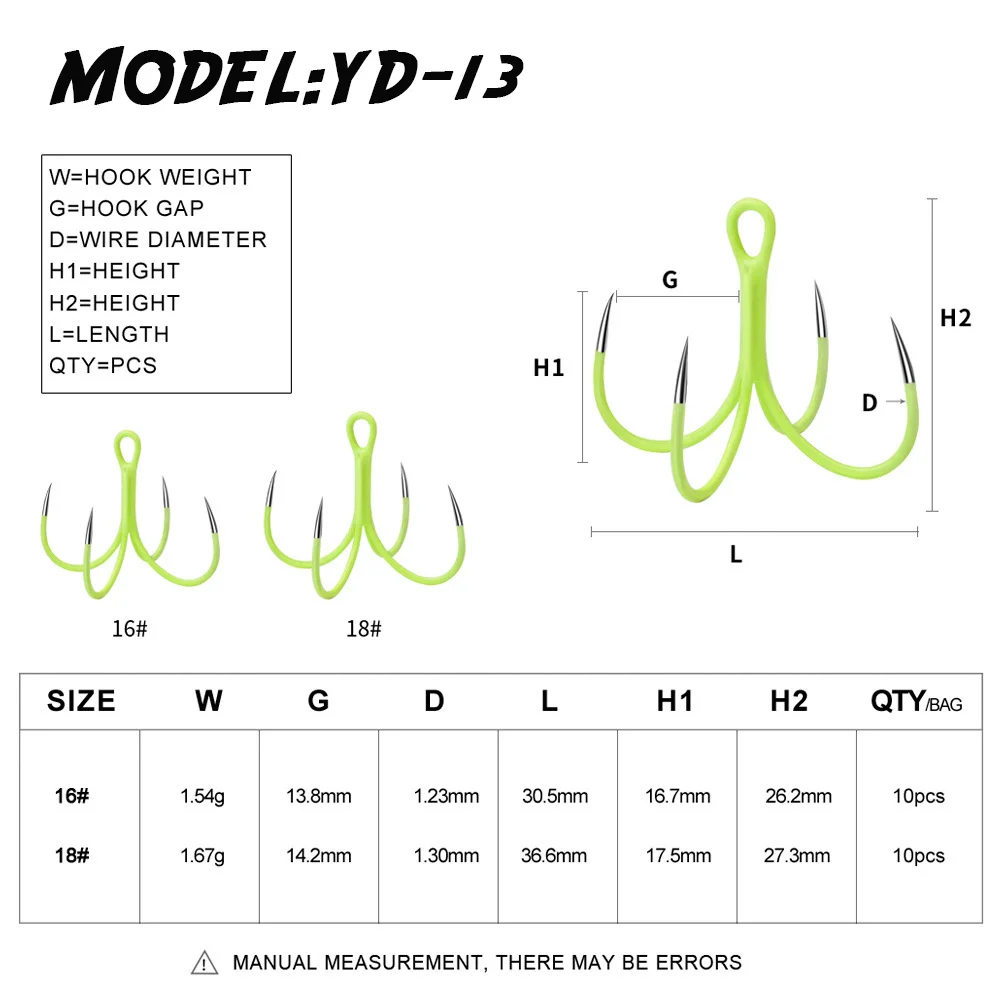 10PCS/box Sea swivels fishing Luminous Quadruple fishing Hooks fishing Lure Hooks bait squid hook silure fishing explosion