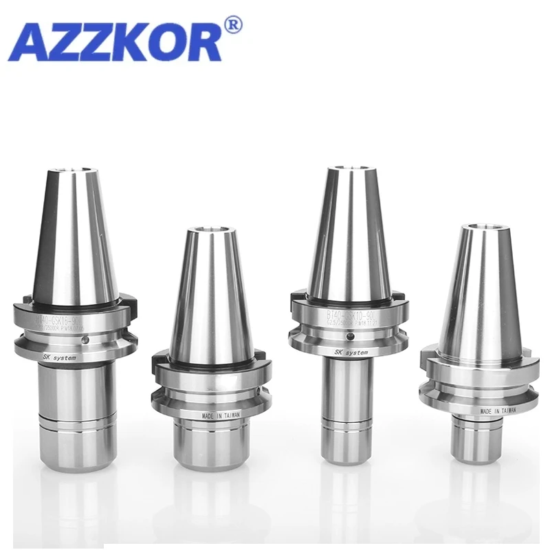 AZZKOR High Precision Windless CNC Tool Holder Bt30 Bt40 Machining Center Milling Cutter Bar SK10 SK16 Milling Cutter Chuck