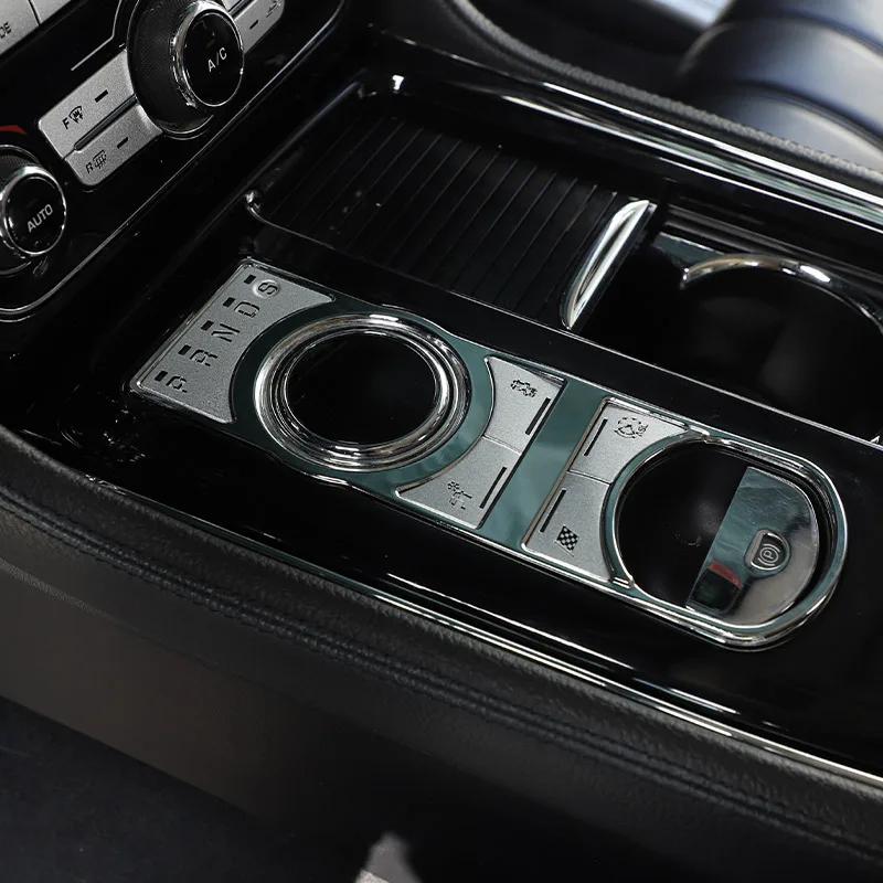 Für Jaguar XF XJ 2010-2019 Auto Modifikation Innen Zentrale Steuerung Shift Panel Taste Dekoration Aufkleber Auto Zubehör
