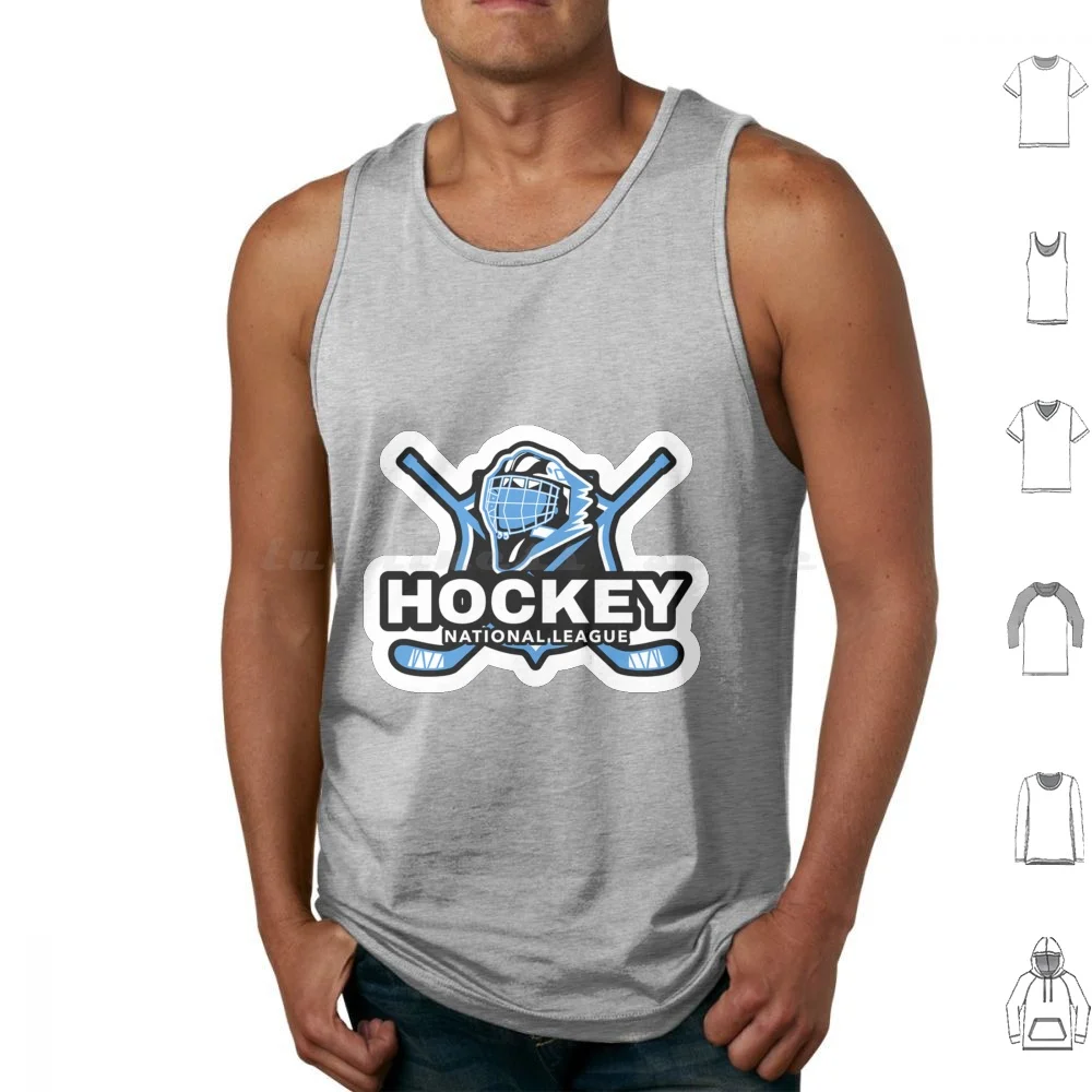 Ice Hockey National League Lovers Tank Tops Vest Sleeveless Ice Ice Hockey Field Hockey Hockey Puck Hockey Stick Hockey Game