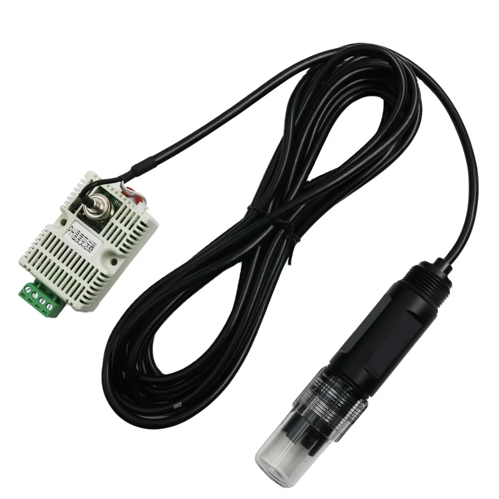 RS485 4-20mA 0-5V 0-10V القطب السائل المياه مقياس درجة الحموضة مختبر مع درجة الحرارة