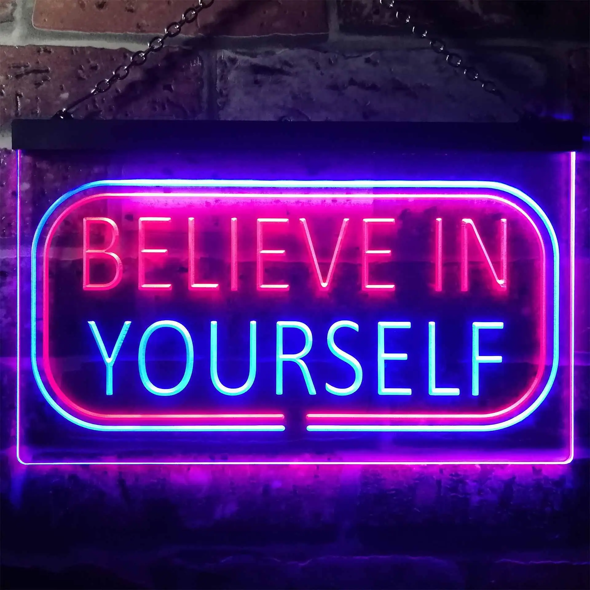 

Believe in Yourself Dual Color Led Neon Sign st6-i3216
