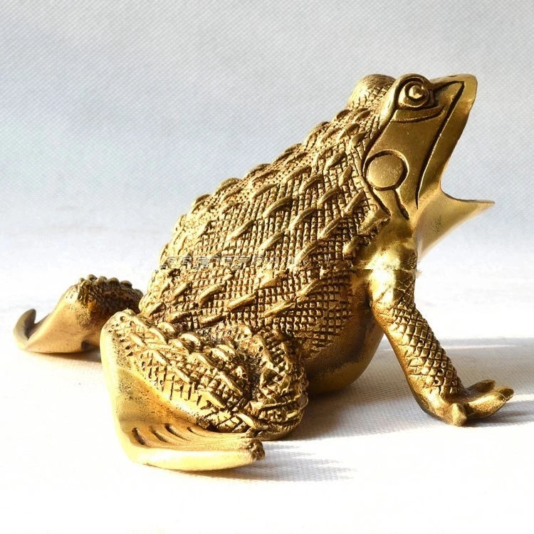 

New Pure copper frog furnishing articles spittor prosperous wealth handicraft decoration