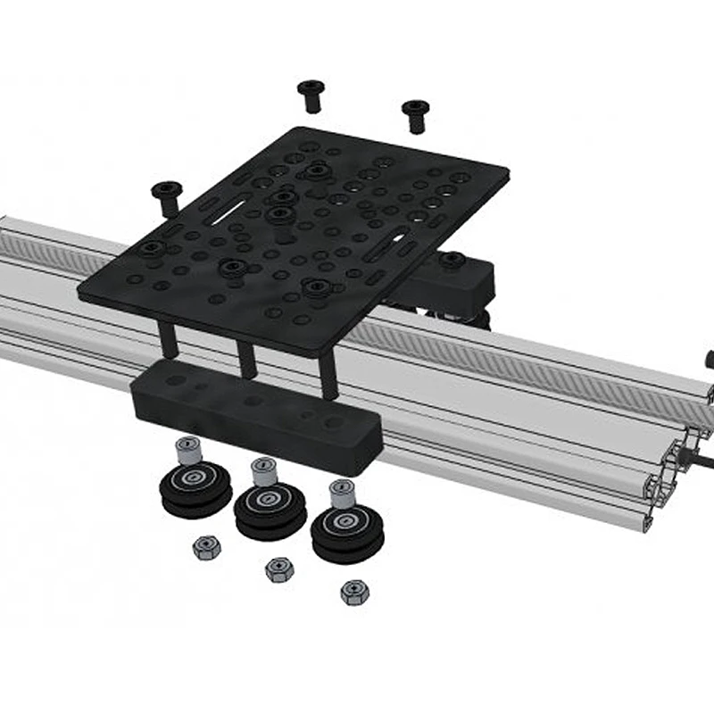 CNC-Portal platte V-Schlitz Universal platte Aluminium-V-Schlitz Aluminium-Linear extrusion für Open builds