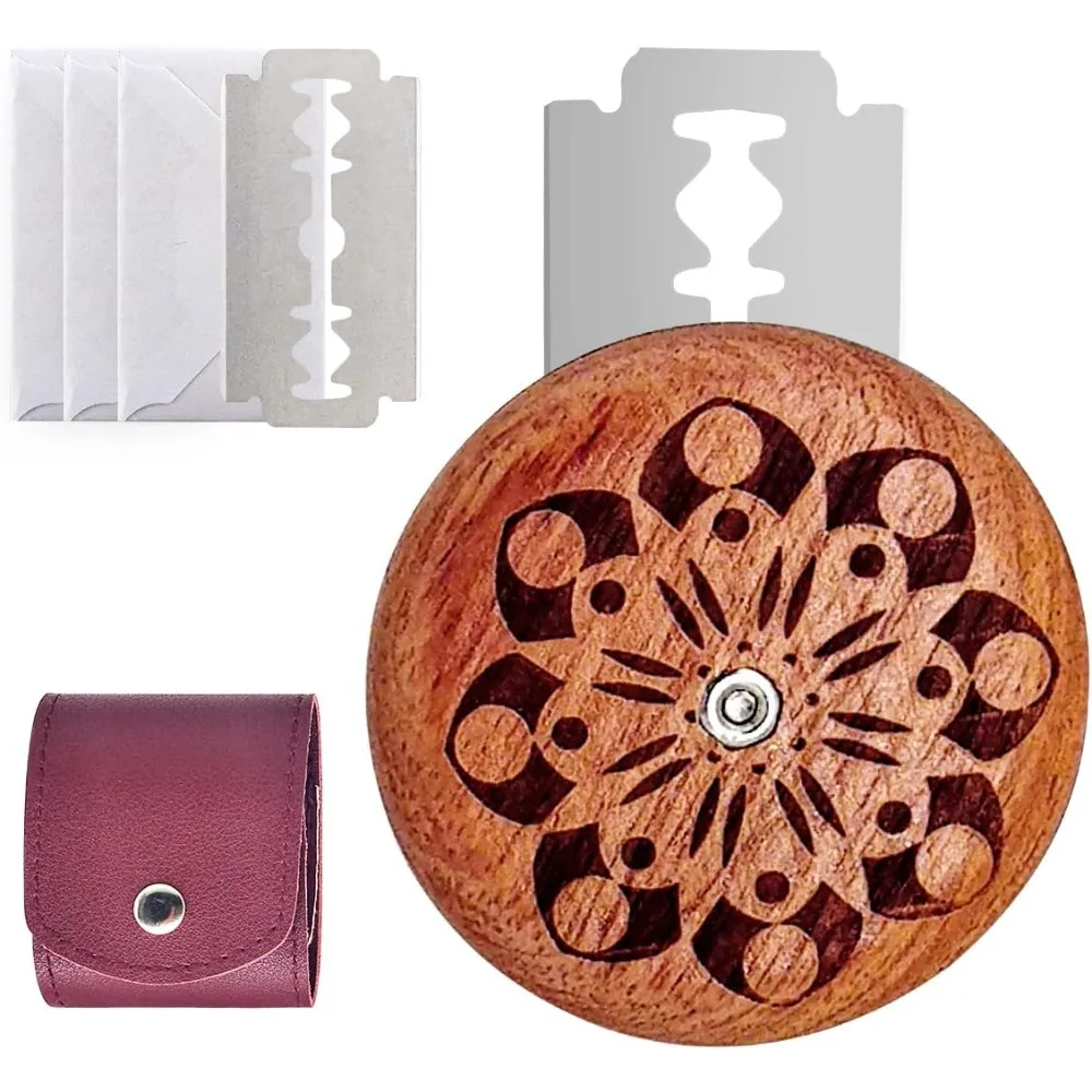 Cuchillo para Panadería, Cuchillo para Hacer Ranuras con 5 Cuchillas de Repuesto, Herramienta Artesanal para Masa de Pan de Levadura