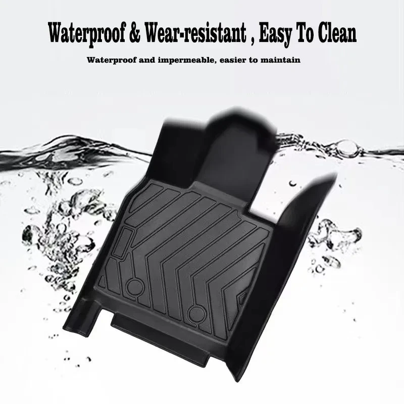 TPE Car Floor Mats For Forthing Yacht FMC Suba M4 2022 2023 2024 7Seat Waterproof Leather Pads LHD Foot Carpets Auto Accessories