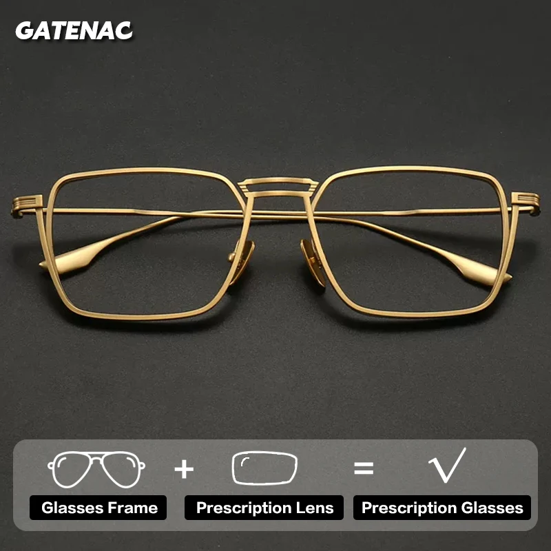 

Gatenac Элитный бренд очки по рецепту мужские фотохромные прогрессивные анти-синий свет очки для чтения дизайнерские большие очки