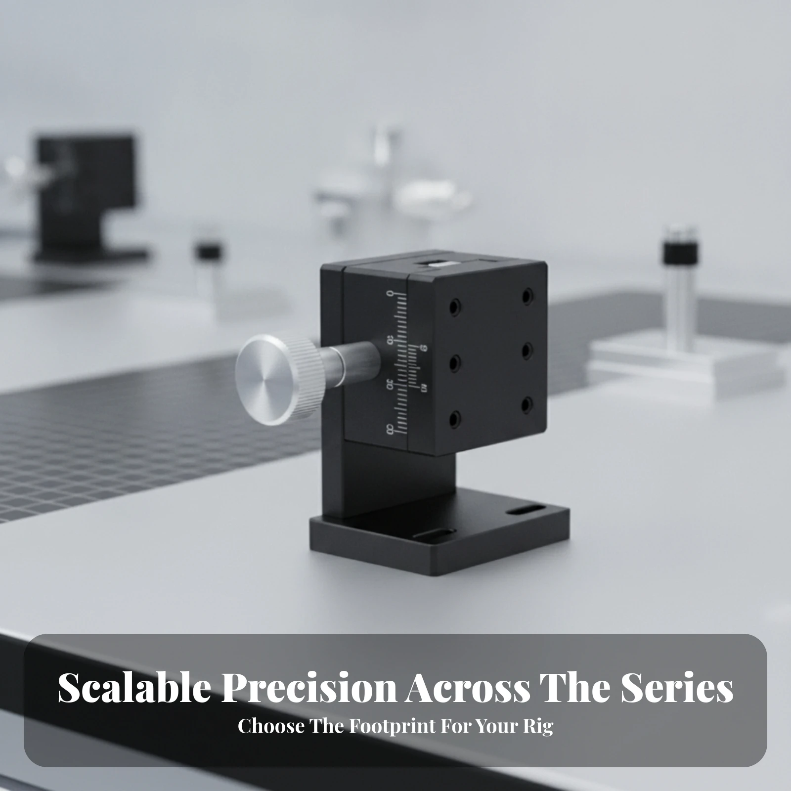 Precision Sliding Stage with Handwheel Compact Manual Linear Stage Manual Dovetail Groove Slide Anodized for Engineers