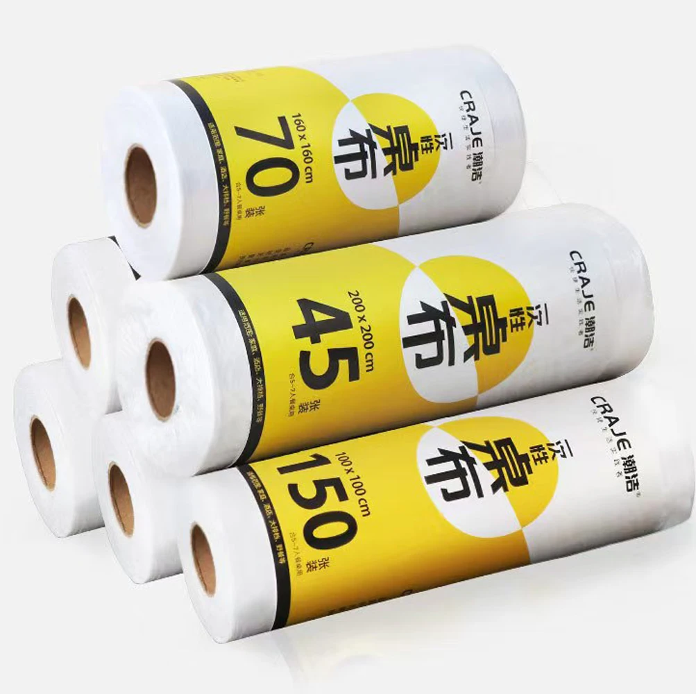

Large Size Disposable Plastic Tablecloth Roll for Home Use round Table Waterproof Oil Resistant Hotel Disposable Tablecloth