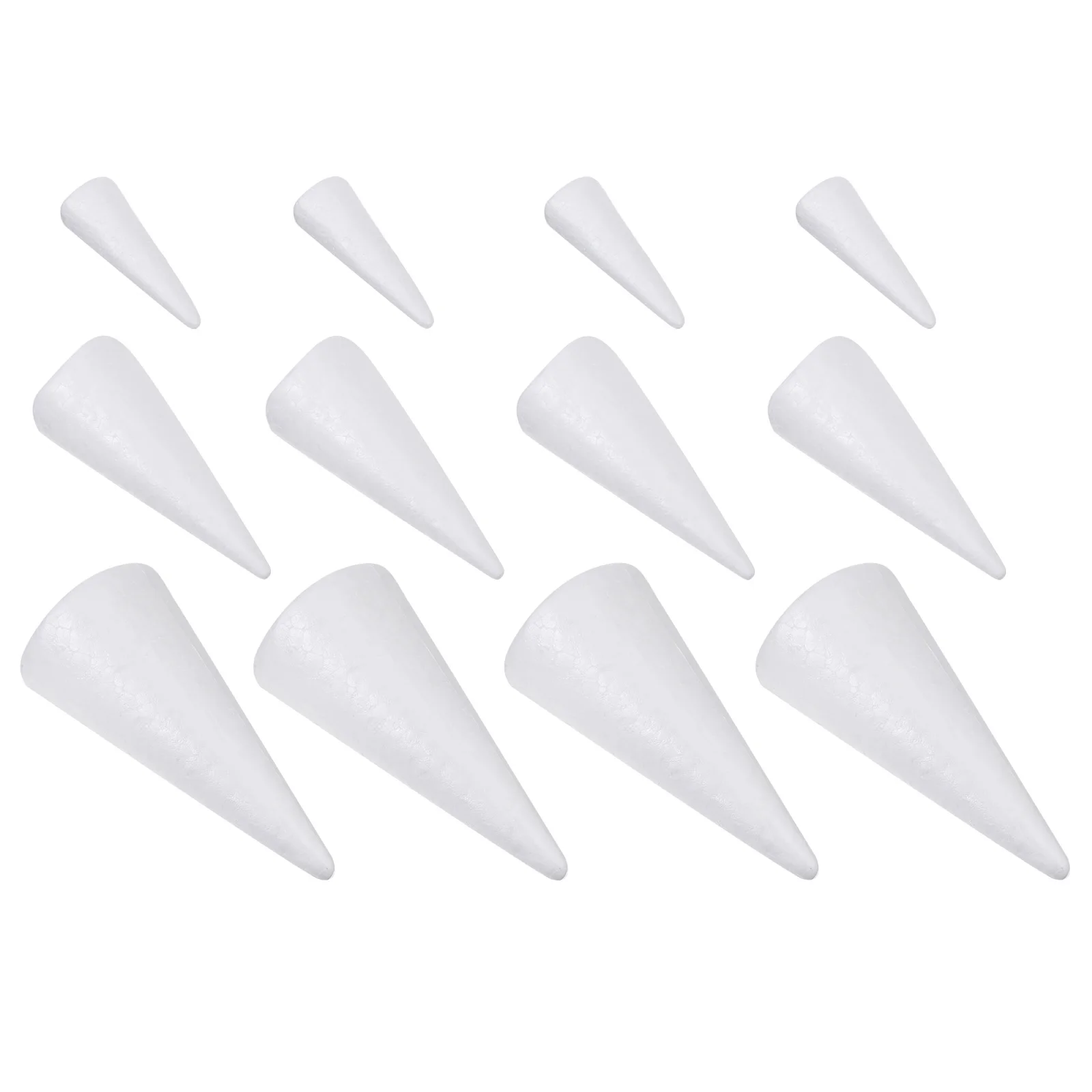 24 Pcs Felt Christmas Tree Decoration Decorations Craft Making Cones Material Crafts