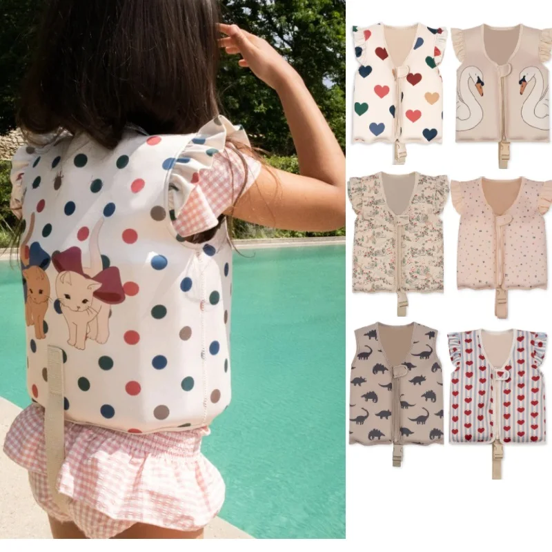 

Children's Swimsuits 2025 Summer New KS Printing Fashion Sunscreen Boys And Girls Swimsuits Quick-dry Beach Vacation Clothing