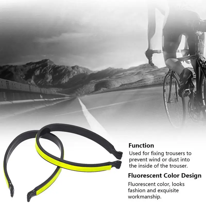 Reflective Trouser Clips Safety Strips Outdoor Cycling Ankle Leg Bind Bandage High Visibility universal Bicycle Pants Clip