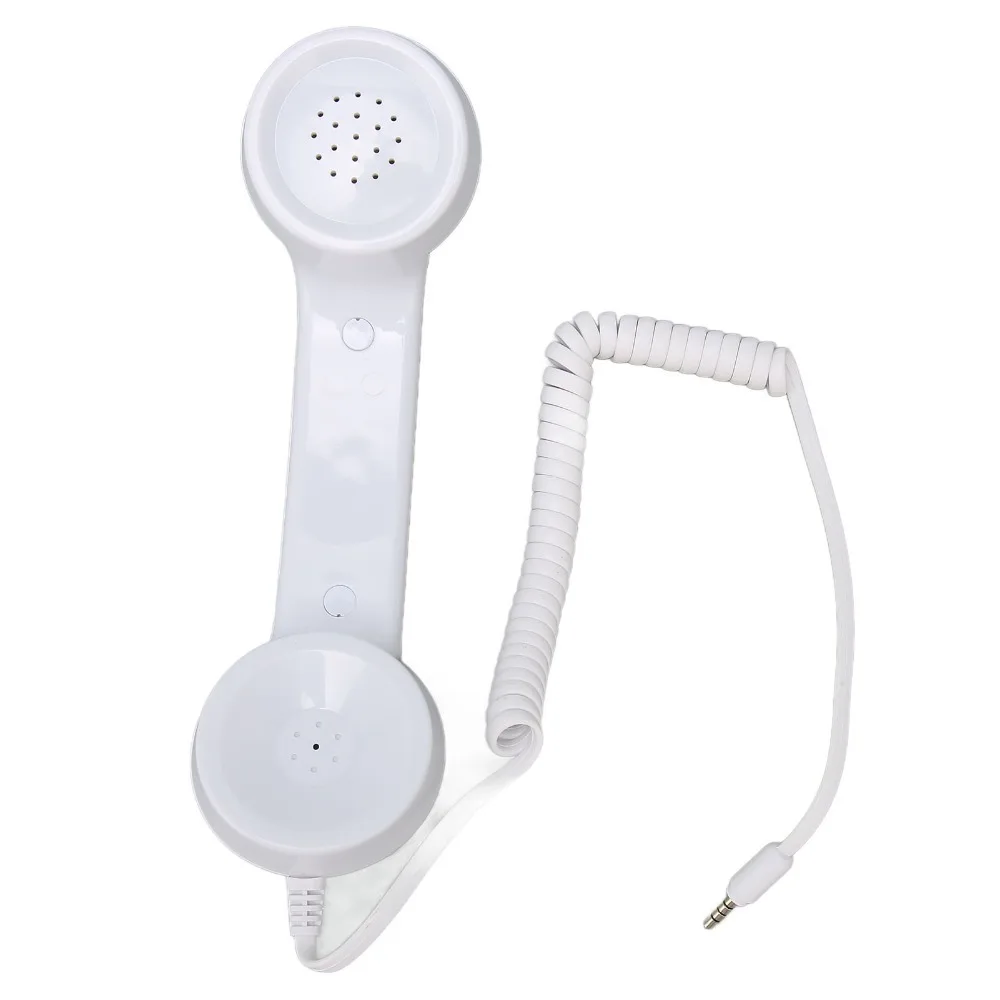 Multifunction Retro Phone Handset 3.5mm Microphone Speaker Handheld Cell Phone Receiver Cell Phone Receiver