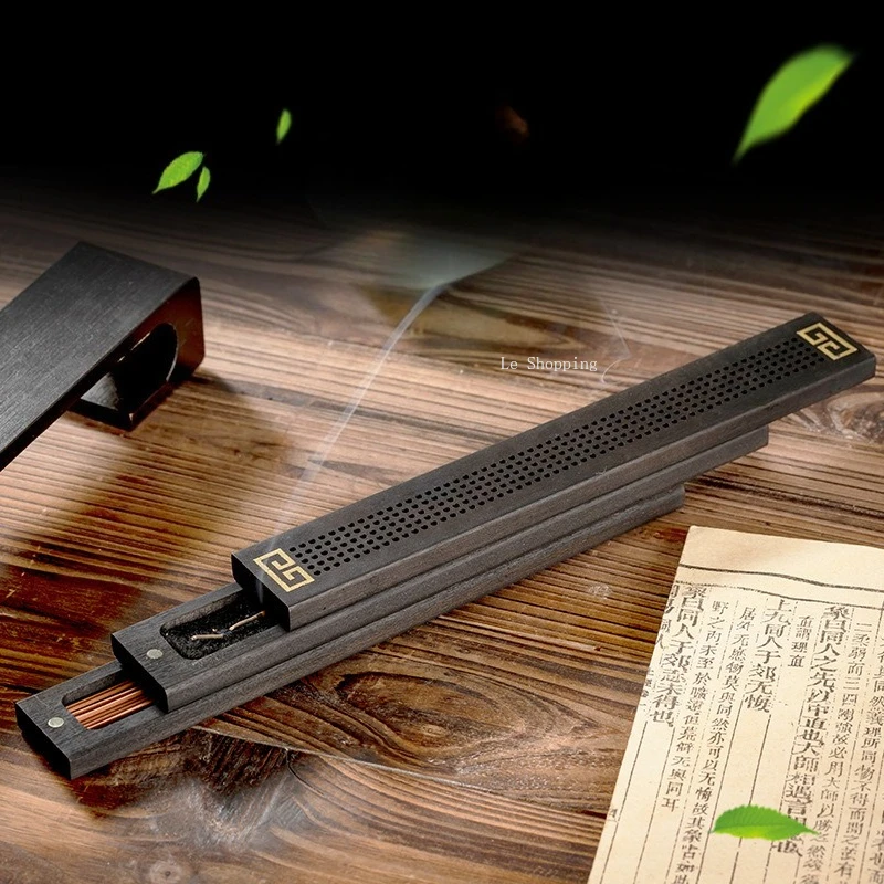 23.5cm Double Layer Incense Stick Box Home Indoor Zen-inspired Incense Burner Creative Tea Ceremony Ornament Sandalwood Burner