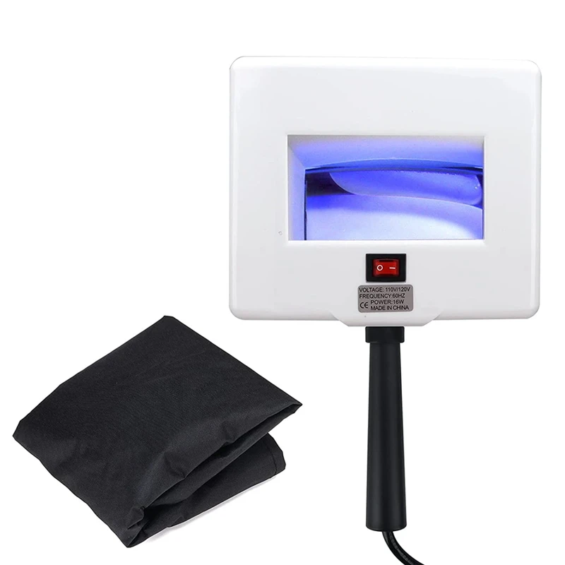 Woods Lamp Skin Analyzer Facial Woods Lamp Plastic With Shade Cloth For Skin Testing US Plug