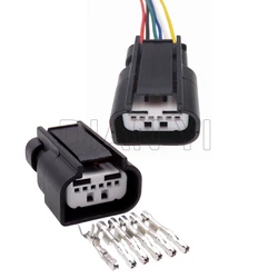 1 Set 6 Way Starter Auto Draad Kabel Kunststof Behuizing Socket Met Aansluiting Voor Ford Auto Achteruitkijkcamera Rvc Elektrische Connector