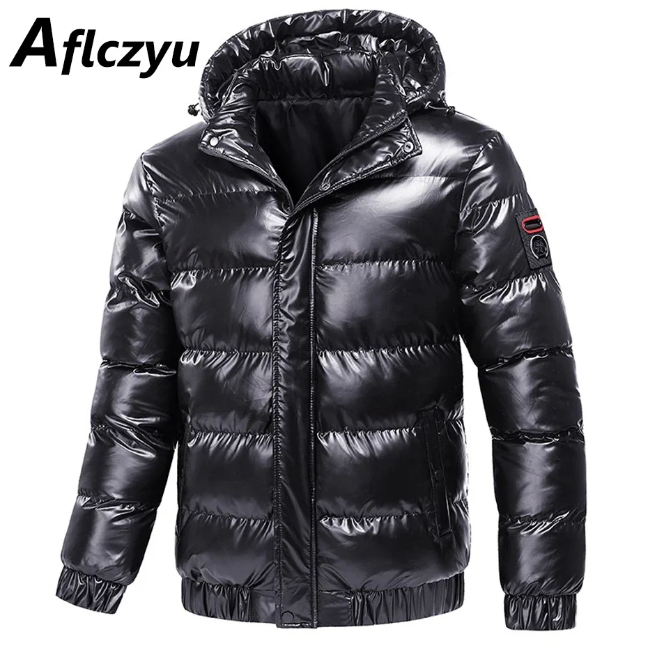 

Padded Jacket Winter Parkas Fashion Casual Warm Thick Jacket Hooded Coats Casual Male Outdoor Outerwear