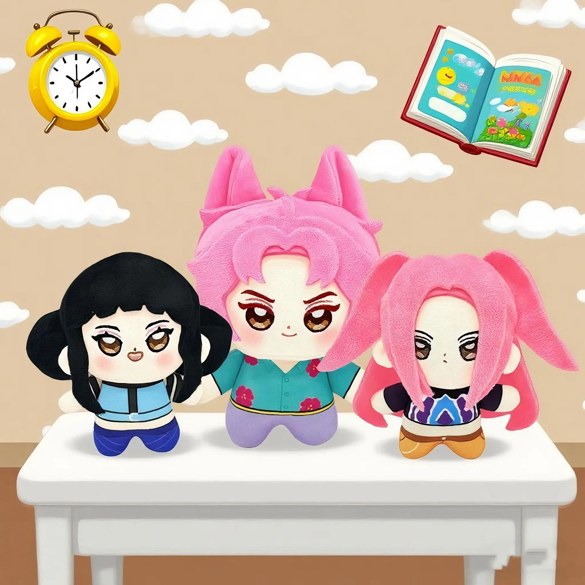 

Новый Kpop Demon Hunters Saja Boys плюшевый брелок милый мультфильм Jinu Mystery Romance Baby Abby плюшевая сумка Декор мягкая игрушка в подарок