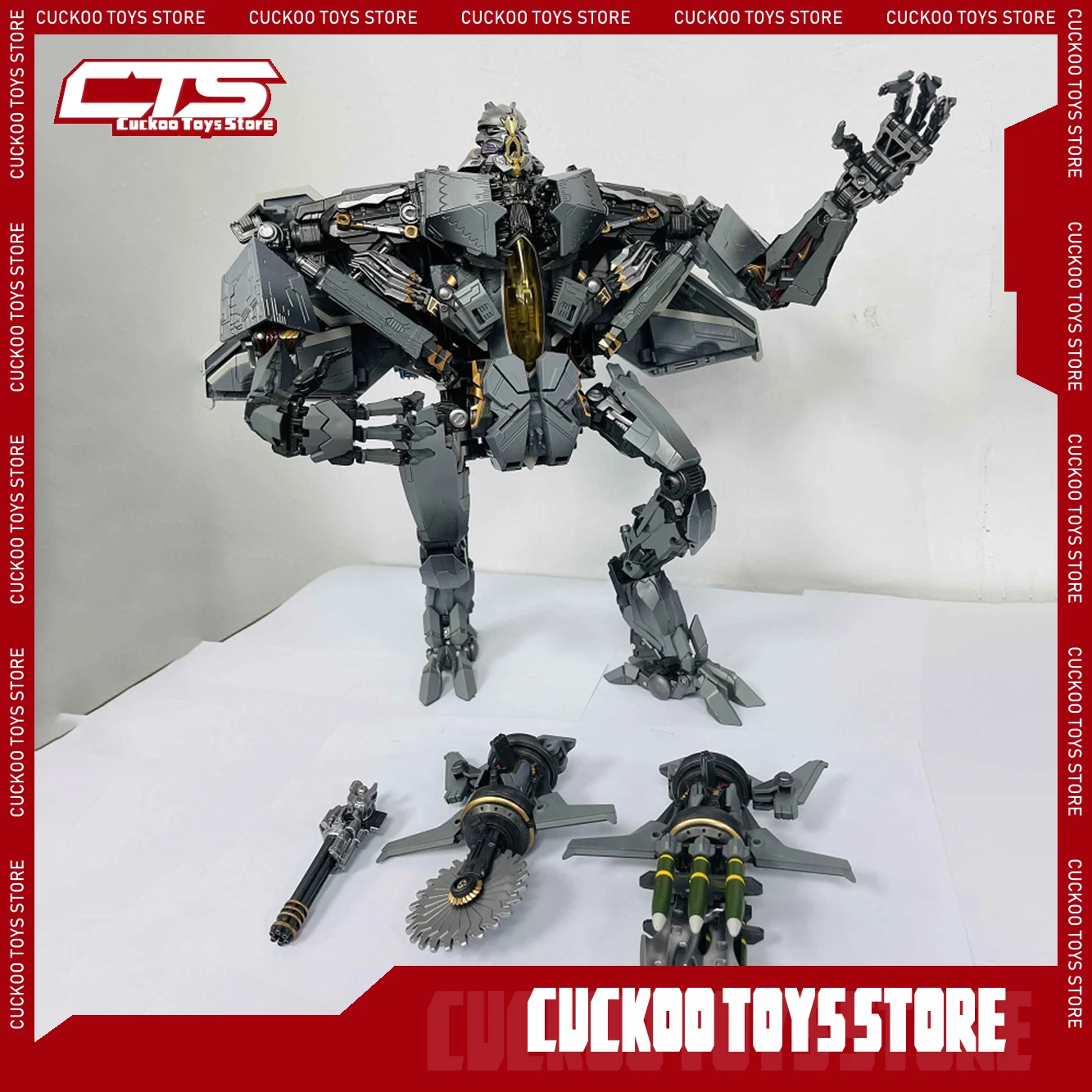 

34cm Starscream Action Figures Assembly Figure With Light Pvc Statue Model High Quality Collection Desk Decora Toy Birthday Gift