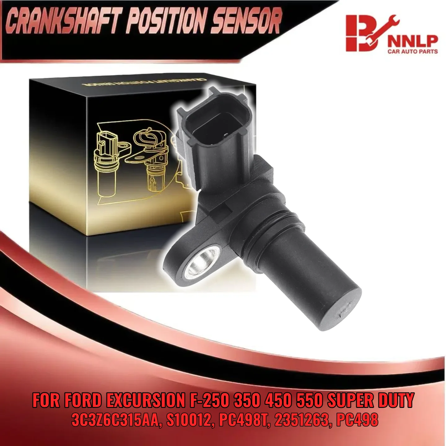 

Engine Crankshaft Position Sensor for Ford F-250 F-350 F-450 Super Duty E-350 2351263 PC498T PC498 S10012