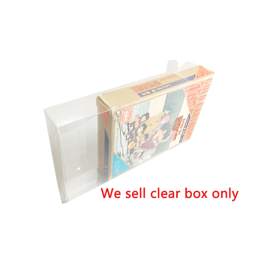 High quality PET protective box For Sega SMS Game Collection Display Box Transparent Storage Box