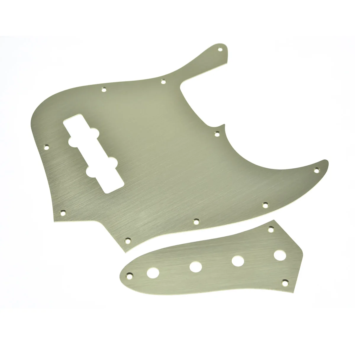 Dopro Aluminum Anodized 10-Hole 4 String Jazz J Bass Pickguard JB Control Plate and Screws for American/Mexican FD Jazz Bass