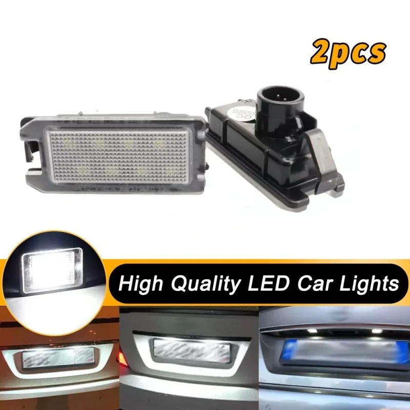 2 White LED License Number Plate Light for Jeep Compass Patriot Grand Cherokee Dodge Maserati Fait Led License Plate Lights Good