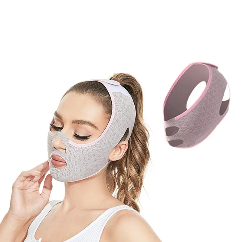 Máscara de barbilla hacia arriba, mascarilla moldeadora de línea en V, máscara para esculpir la cara, máscara para dormir, Correa adelgazante, cinturón de Lifting Facial, herramienta de belleza, nuevo diseño