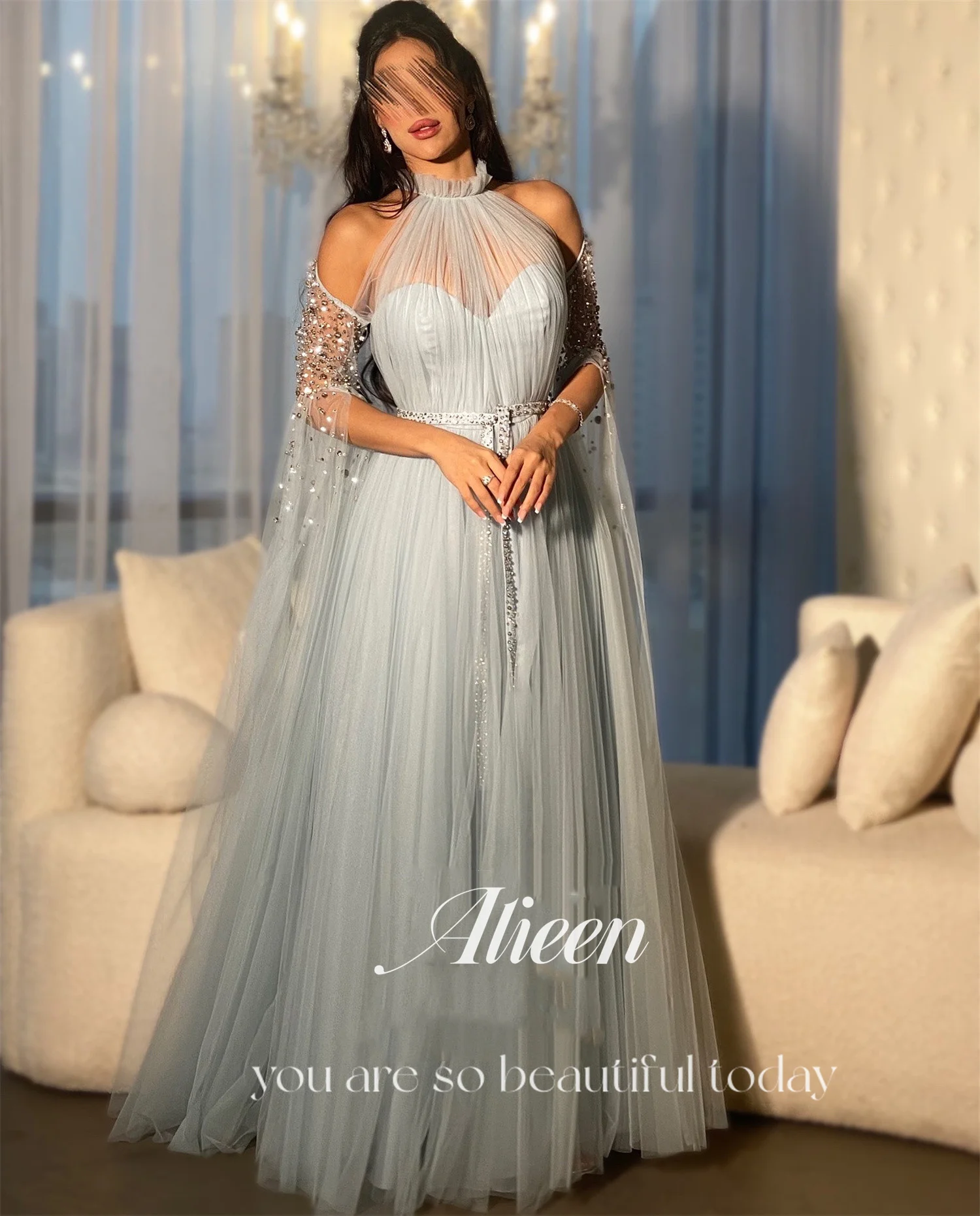 アイリーン フォーマルドレス ガラ Aライン レディース プロムドレス 2025 グレー カスタム ベスティドス デ フェスタ ウェディング パーティー ドレス イブニング