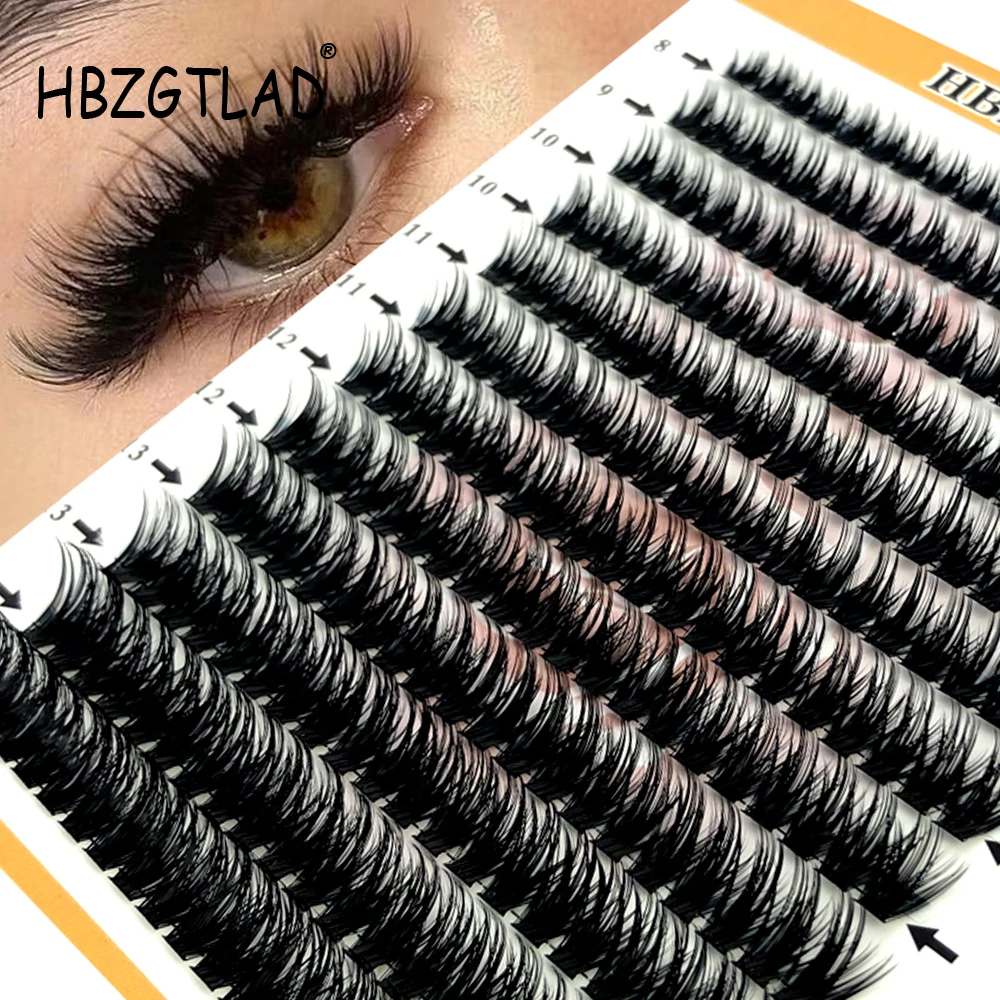 HBZGTLAD 30D/40D/60D/66D/80D/88D/100D 9-16mm Mix D Krul Individuele wimperextensions Clusters Wimpers Zachte en natuurlijke valse wimpers