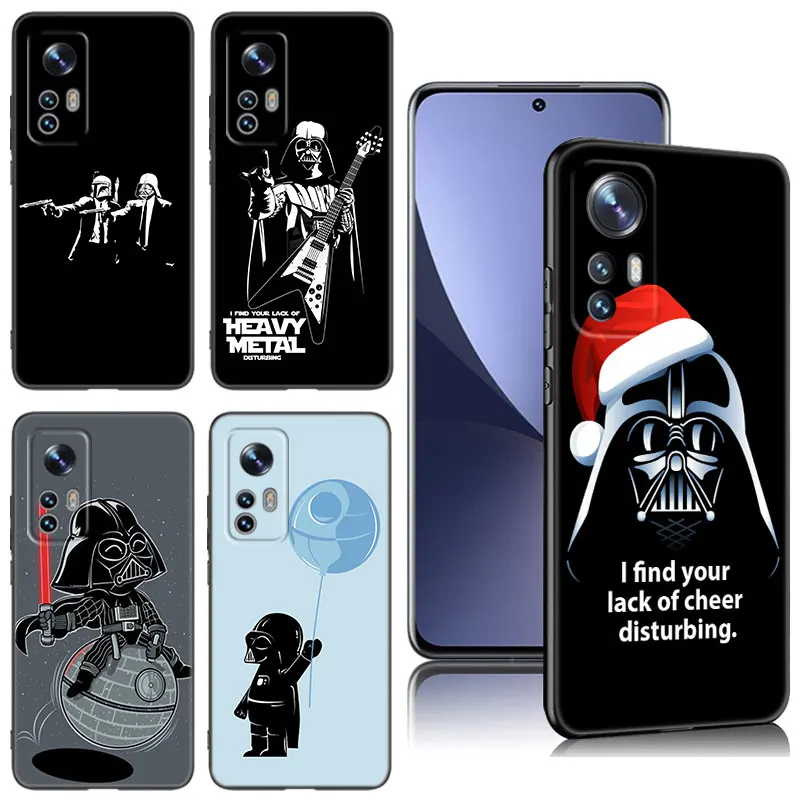 S-Star W-Wars Black Silicone Phone Case For Xiaomi Mi 9 SE 8 10 10T 11 12 13 Lite 9T 11T 12S 12T 13T 14 Pro 5G NE 11i 12X