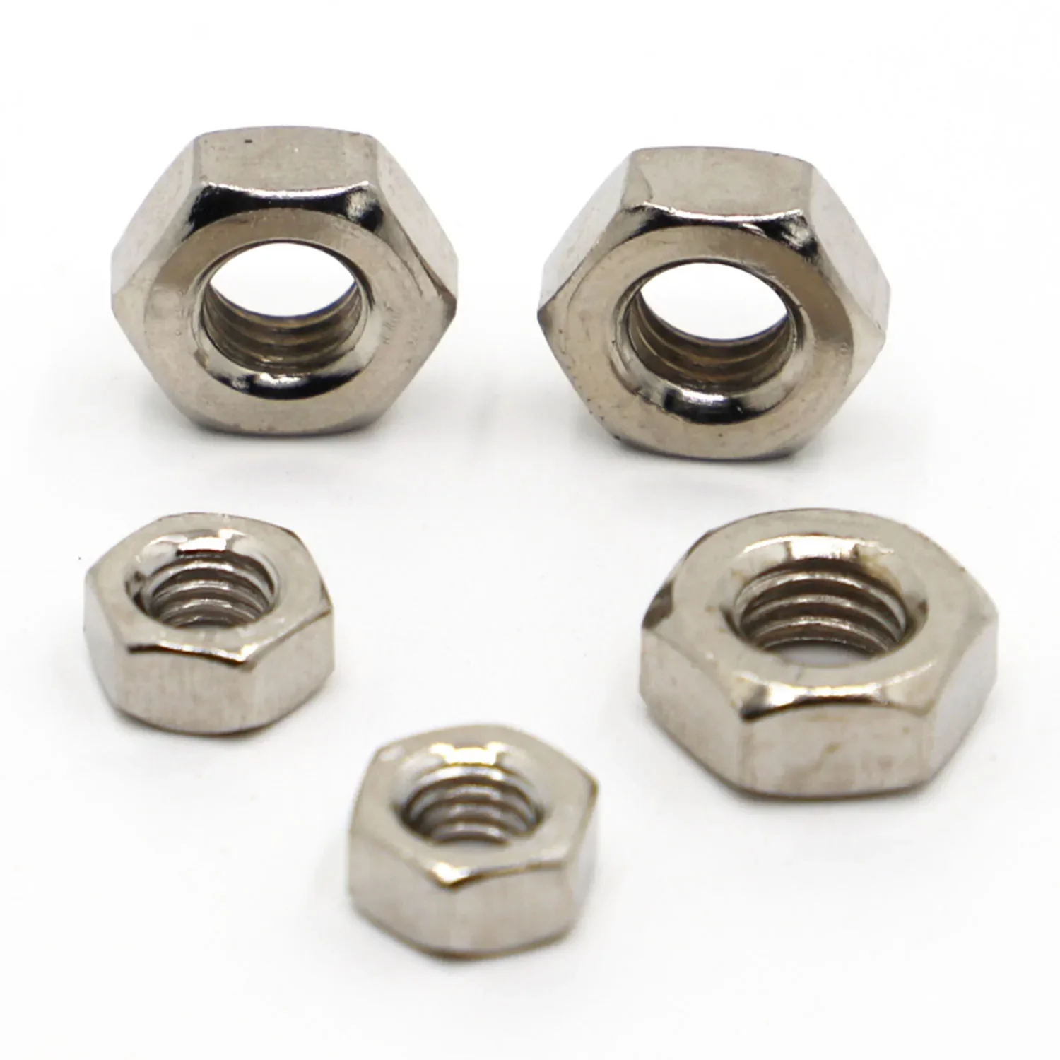 

5/10/50/100pcs Nickel Plating Carbon Steel Hex Hexagon Nut M2 M2.5 M2.6 M3 M4 M5 M6 M8 M10 M12