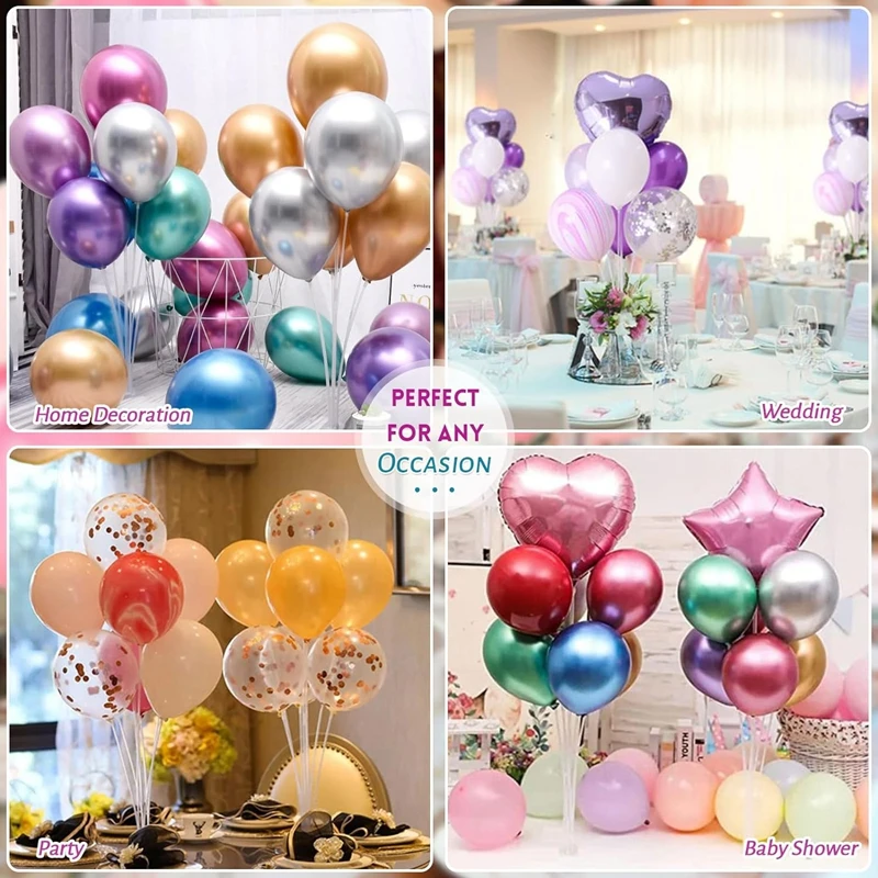 Birthday Wedding Party Decoration Balloon Support Balloon Stand Balloon Holder Balloon Stick Tubes Kids Baby Shower Table Decor