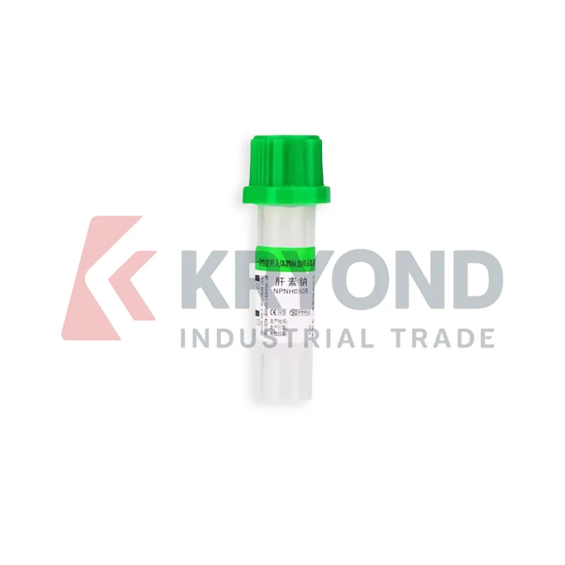 Micro Sample Tube 0.5ml Green Cap Laboratory Sample Container Sodium Additive Tube 100pcs Pack Set Research Application Series