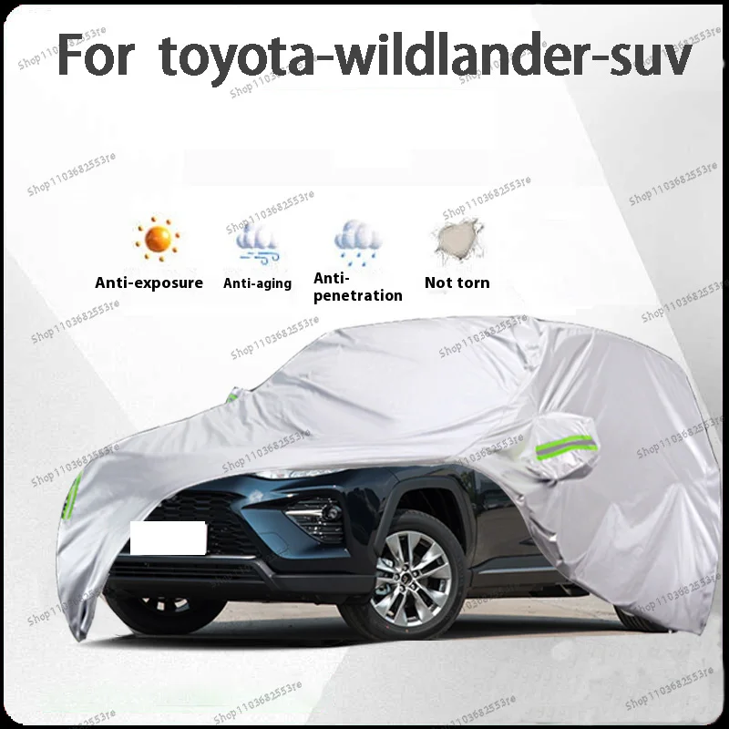 

Чехол для автомобиля Toyota Wildlander Fit — водонепроницаемый, пылезащитный, солнцезащитный козырек (УФ), снегозащитный | Серебряное полное покрытие с защитой в течение всего дня