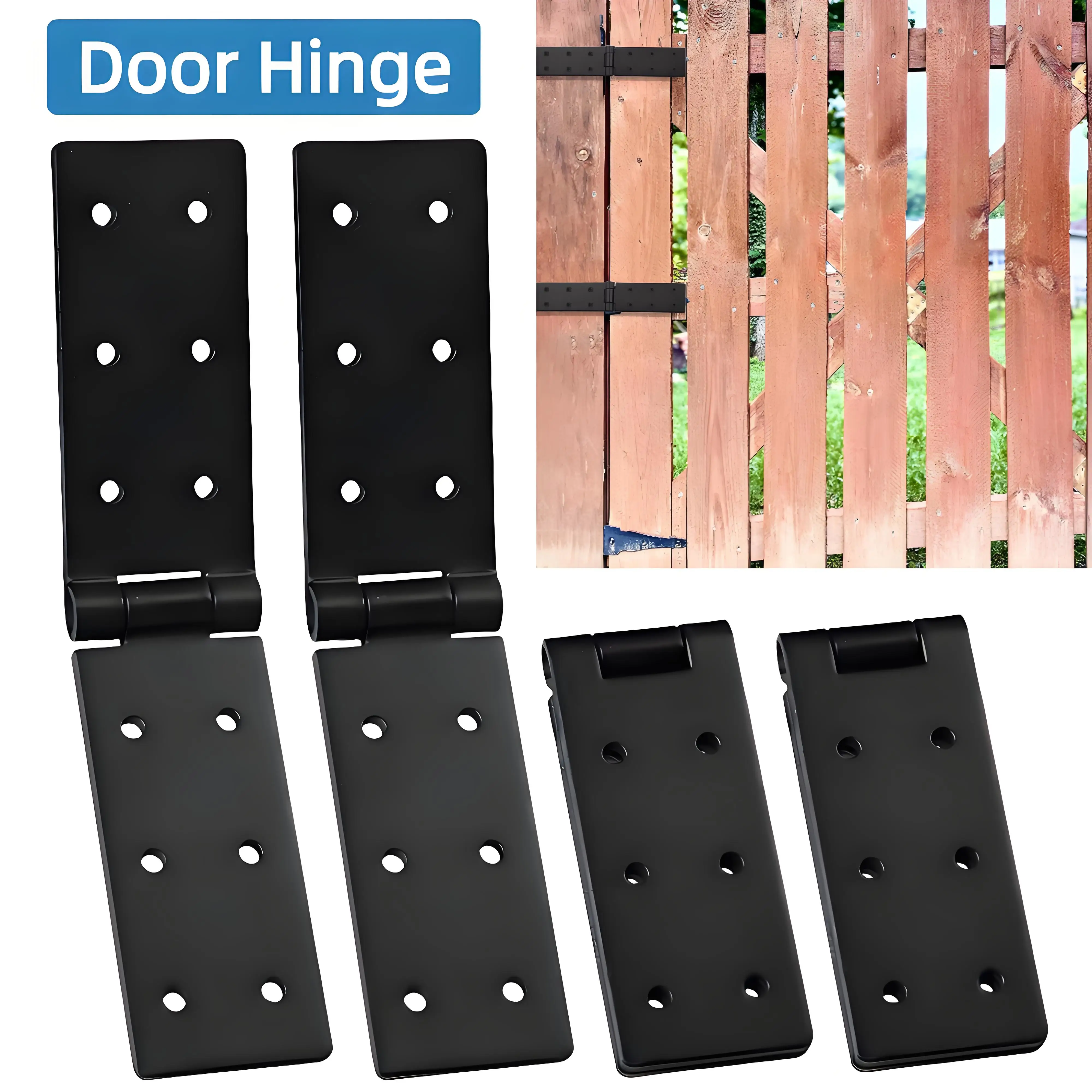 

4Pcs Door Hinge with 12 Mounting Hole Metal Folding Hinge Connector Rust Resistant Strong Load Bearing Capacity for Furniture