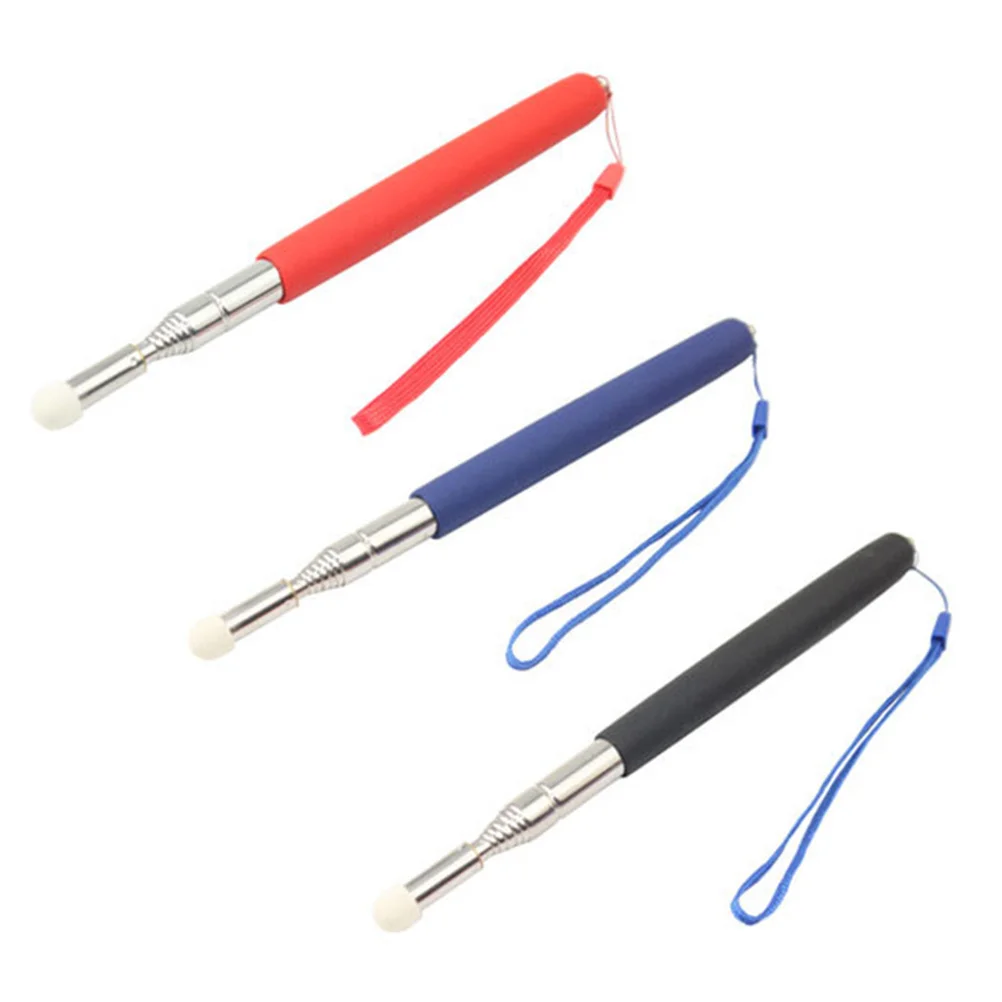 Puntero telescópico de fácil transporte, tienda perfecta para profesionales, administradores, habla, información clave de explicación, 3 uds.