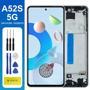 Bilashmart A52s 5G A528B 528B/DS A528N Dispaly Screen with Frame Replacement Samsung Galaxy A52s 5G LCD Display Touch Screen Digitizer