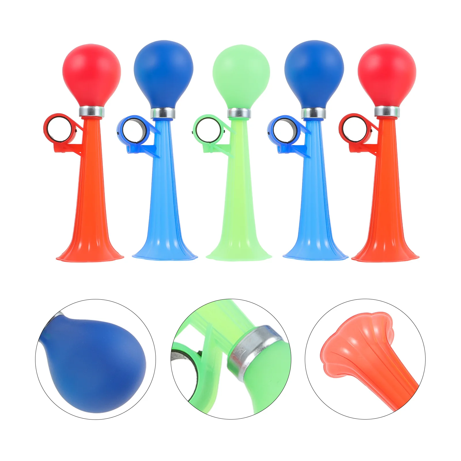 5 قطع من أبواق الدراجة بصوت عالٍ للمراهقين والكبار، بوق هوائي شفاف لدراجات الطرق الجبلية متينة #1