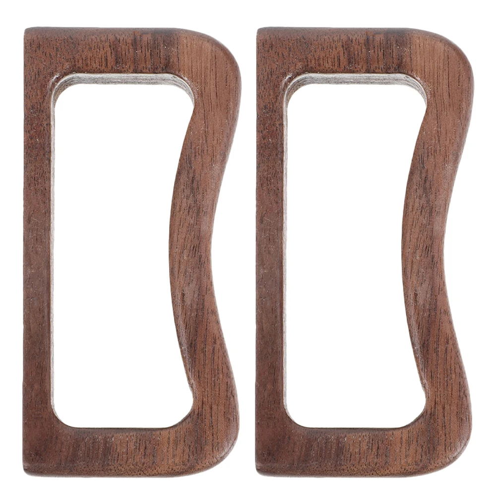 

2pcs Tea Cup With Wooden Handle Ergonomic Grip Smooth Edges For Home Office Replacement Use Mug Gripper Accessory Glass